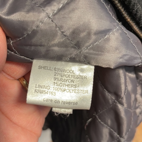 Calvin Klein Wool Blend Black Winter Coat with double Zipper XXL - Picture 14 of 16